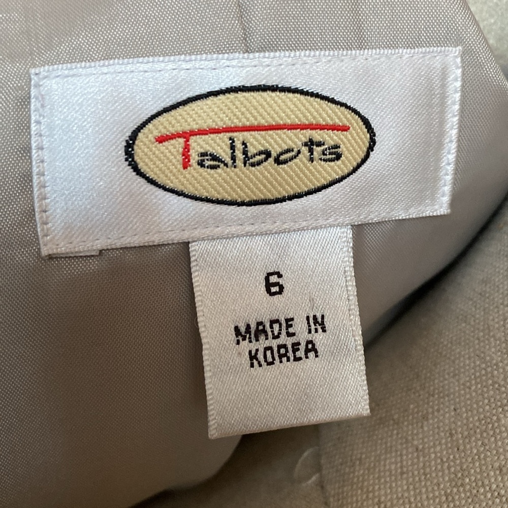 Talbots No Collar Blazer Style Jacket - Picture 3 of 5